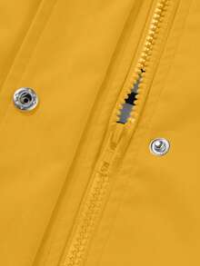 女士长款连帽雨衣，轻便休闲全拉链雨衣，徒步夹克，女士户外防风衣