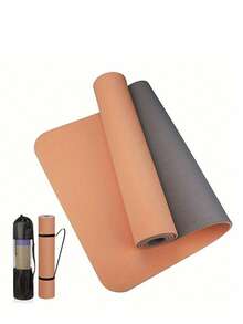 3pcs TPE Yoga Mat Set, 8mm Thick Non-Slip Shock-Absorbing Soundproof Exercise Mat With Jump Rope, - Multicolor - View 16