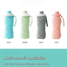 Portable Foldable Camping Water Bottles Travel Coffee Car Anti Brop Cup Bottle Outdoors Hiking Cycling Fishing - 藍色 - 查看 5