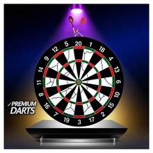 Juego de dardos, 36*1 cm de diámetro, tamaño 15 pulgadas, incluye 6 dardos: un divertido juego de juguetes para fiestas, adecuado para juegos interactivos familiares al aire libre/en interiores, y un regalo perfecto para cumpleaños, Navidad y Halloween. - Multicolor - Ver 7