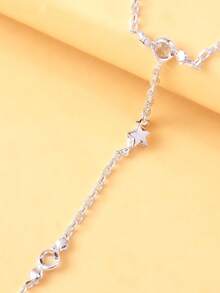 1件新款星形设计指链手链，时尚简约波西米亚风女士配饰 - 星星 - 查看 6