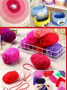 1pc Velvet Soft Yarn, 50g/Pc,Handmade DIY Knitting Medium Chunky Yarn Popsicle Yarn, Bulky Polyester Soft Knitting Yarn, Suitable For DIY Crafts, Suitable For Knitting And Crocheting Scarves, Hats, Shoes, Bags, Cushions, Dolls, Blankets, Slippers,Valentine's Day Gift.