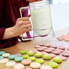 FillTouch 2 Pcs Cupcake Batter Dispenser Pancake Mix Dispenser 4 Cups With Squeeze Handle Tools For Pancake, Cupcake, Cookie, Cake, Waffles, Ice Cream Baking Gifts For Kitchen Housewarming (Black) - MàuC - Xem 2