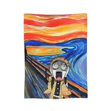 Sanemi Shinazugawa Demoned Slayered Blanket Velvet  Winter  Breathable Lightweight Throw Blanket For Sofa Office Rug Piece - 4 - View 9