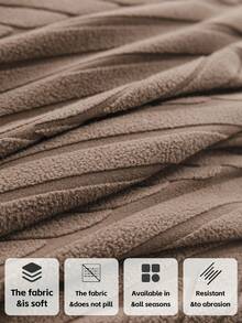 1 tấm bọc ghế sofa chống trượt họa tiết lá cây, màu nâu, có thể giặt được, co giãn, phù hợp với ghế sofa 1-4 chỗ. - màu nâu - Xem 5