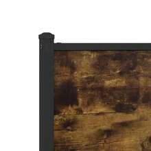 vidaXL Metallbett Ohne Matratze Räuchereiche 75x190 Cm - Braun - Übersicht 9