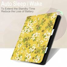 Case For IPad (A16) 11th Generation 11 Inch 2025, IPad 10th Generation Case 10.9 Inch 2022 Kickstand Auto Sleep Cover With Pencil Holder & Pocket, Yellow Flower,YellowFlower - YellowFlower - View 5