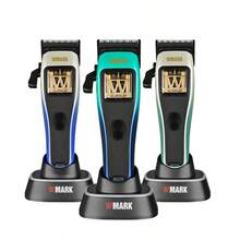 WMARK Hårklippare Elektrisk Justerbar Hårtrimmer Professionell Högeffekts Hårtrimmer Uppladdningsbar Laddningsbas Hårtrimmer Enkel Förvaring Hårklippare Herr NG-X1 POLAR - Multifärgad - Visa 8