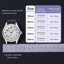 Correa de Reloj de Silicona de 26mm con Rayas Arqueadas para Hombres, Correa de Liberación Rápida, Hebilla Negra (Negro) - Blanco (Hebilla negra) - Ver 4