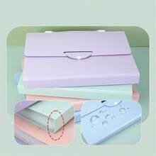 13-Slot Accordion Folder Bag, A4 File Organizer, Large Capacity Student Test Paper Sorting Storage Bag, Waterproof Office Document Holder - Multicolor - View 8