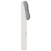 vidaXL Gepolstertes Kopfteil Hellgrau 90 Cm Aus Massivem Kiefernholz - trắng - Xem 5