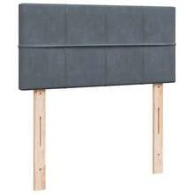 vidaXL Ottomane-Bett Mit Matratze, Dunkelgrau, 80x200 Cm, Samt - Grau - Übersicht 9