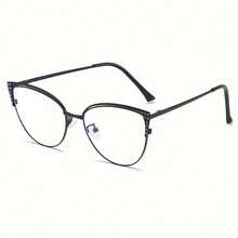 Stylish  Glasses - Large Frame, Oval Fashion Eyewear For All Face Shapes, Eye Protection Accessories - Pink Gold - View 8