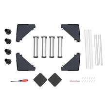 Washing Machine Base With 4 Stainless Steel Suction Cup Foot, Adjustable Height 29-31cm Washing Machine Base Fridge Stand For Fridge, Dryer, Washing Machine - Grey - View 11