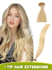 I-Tip Hair Extensions, Human Hair, I-Tip Hair Extensions - Invisible, Pre-Bonded Straight Fusion Hair Extensions, Unisex, I-Tip Hair Extensions, Human Hair Extensions, 1B Natural Black Straight Hair, I-Tip Keratin Hair Extensions, Invisible - Multicolor - View 59