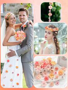 20 bông hoa nhân tạo mini - Tự tay trang trí đám cưới, bao gồm hoa cúc và hoa mẫu đơn, thích hợp cho trang trí hoa cưới, trang trí ngày Valentine, vòng hoa trang trí nhà cửa, tường hoa sân khấu đám cưới, có thể dùng để trang trí bàn tiệc ngày lễ, không cần bảo dưỡng, thích hợp trang trí lối vào, bó hoa thủ công. - Nhiều màu - Xem 5