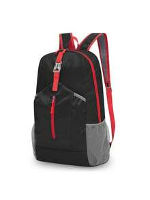 Unisex Fashion Casual Outdoor Backpack, Large Capacity Travel Backpack, Lightweight Foldable Cycling Backpack - Baby Blue - View 9