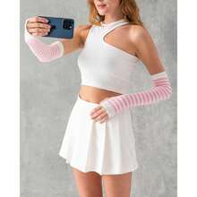 Bamboo Arm Warmers Arm Sleeves For Women And Men Made In Turkey - 多色287 - 查看 3