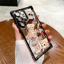 Funda de teléfono con graffiti de animales de dibujos animados para niños para Samsung Galaxy S25 S24 S23 S22 S21 FE Ultra Plus 4G 5G, a prueba de golpes, transparente y suave - Mezcla de colores - Ver 3