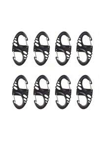 1/3/6pcs Anti-Theft Zipper Locks Set, Zipper Clips Ensure Zipper Closure, Backpack Buckle Alloy Outdoor Camping Multi-Function S-Shaped Metal Hook, School Supplies Teacher Gift Back To School Accessories, Travel Essentials - Multicolor - View 2