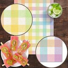 Easter Buffalo Plaid Table Runner, Spring Holiday Farmhouse Fireplace Kitchen Dining Room Home Party Decor - Multicolor - View 5
