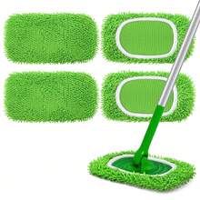 4-Piece Microfiber Mop Pads - Super Absorbent & Reusable Cleaning Cloths For Effortless, Streak-Free Shine On All Floors - 4PCS - View 9