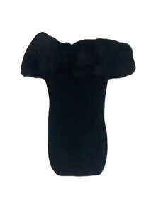 1 Pair Autumn/Winter Plush Fleece Short Tube Versatile Boot Cuffs, Ins-Style Knitted Folding Cuff Cozy Leg Warmers, Warm & Windproof