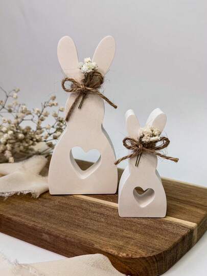 1 τεμάχιο/2 τεμάχια μεγάλο/μικρό καλούπι σιλικόνης λαγουδάκι σε σχήμα καρδιάς, DIY δημιουργικό καλούπι αρωματικού κεριού με χαριτωμένο κουνέλι, καλούπι εποξειδικής ρητίνης για διακόσμηση σπιτιού / δώρο, καλούπι χειροτεχνίας, καλούπι γύψου από πηλό, διακοσμητικό τέχνης