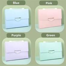 13-Slot Accordion Folder Bag, A4 File Organizer, Large Capacity Student Test Paper Sorting Storage Bag, Waterproof Office Document Holder - Multicolor - View 9