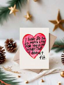 Romantic "I Love You" Greeting Card And Envelope, Suitable For Valentine's Day, Anniversary, Birthday Party, Proposal, Wedding - Multicolor - View 8