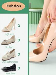 1 Pair Women's Invisible High Heel Shoe Straps, Transparent Shoe Laces To Prevent Slipping