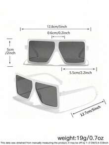 1 Set, 3 Piezas Marcos cuadrados con brillo fino para niños y niñas de 4 a 8 años, marcos redondos vintage lindos y gafas cuadradas de moda casual, adecuados para salidas de vacaciones, combinación de atuendos y regalos de festivales - Multicolor - Ver 9