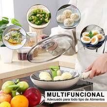 Vaporera Cesta Plegable Verduras Al Vapor Acero Inoxidable - Plateado - Ver 3