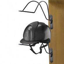 2pcs/1 Pair Iron Alloy Equestrian Helmet Rack, Wall Mounted Multi-Function Holder, Suitable For Horse Riding, Motorcycle, Bicycle, Baseball Helmets Storage - Compatible With Various Sports Helmets