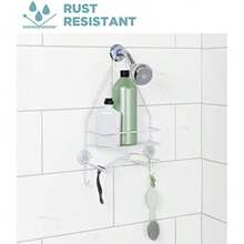 Zenna Home Zenna HomeOver Shower - 2 estantes, Color , 2 estantes, Color(2 Shelves Blanco) - Multicolor - Ver 3