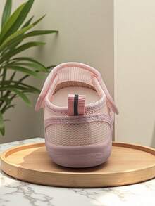 1 Pasang Sepatu Olahraga Kasual Datar Anti Selip Berbahan Jaring Bergambar Kartun Bayi Unisex, Cocok untuk Semua Musim - Berwarna merah muda - View 8