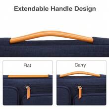 9-11 Inch Tablet Sleeve Case For IPad A16 2025, IPad Air 11 Inch M3 M2, IPad Pro 11 M4, IPad 10/9/8/7th, Galaxy Tab A9+/S9/S8/Plus 11, Side Open Carrying Bag With 4 Zipper Pockets, Navy Blue,11inch,NavyBlue - 海軍藍 - 查看 6