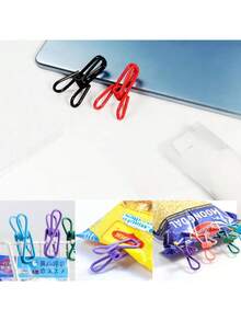 1 pieza/10 piezas Pinzas/Tenazas para alimentos, Pinzas de autoservicio para sándwiches - Pinzas metálicas multiusos y coloridas para la cocina y el hogar, Pinzas de resorte para sellar bolsas de alimentos, Pinzas de alambre metálico de agarre fuerte para organizar y decorar, Perfectas para cerrar bolsas de aperitivos, colgar fotos y proyectos de manualidades DIY, Solución duradera y confiable para las necesidades diarias.