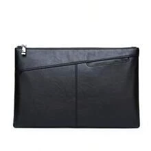 1pc Fashionable Minimalist Men's Clutch Bag, Made Of High-Quality PU Leather, Large Capacity To Hold Phone, Bank Cards, Short Wallet, Keys And Other Personal Items, Essential Accessory For Stylish Men, Convenient Pockets, Comfortable Handheld, Suitable For Business, Travel And Outdoor Use Bible Bag New Year Gift Valentine'S Day - Multicolor - View 14