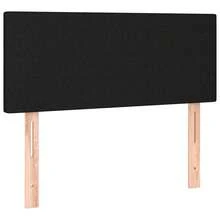 vidaXL Boxspringbett Mit Matratze, Schwarz, 90x190 Cm, Stoff - Schwarz - Übersicht 6