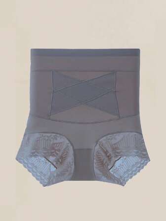 1pc Seamless High Waist Shaping Panties Women's Lace Tummy Control Panty Slimming Waist Trainer Sheath Flat Belly Underwear Butt Lifting Shapewear