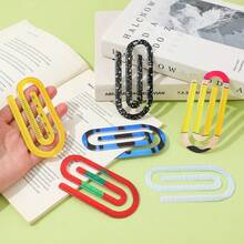 Juego de 6 sujetapapeles grandes de acrílico, de colores brillantes - Los sujetapapeles grandes se utilizan para útiles escolares, regalos para maestros de vuelta a la escuela y organización - Muy adecuados para maestros y manualidades DIY, Juego de 6 marcapáginas de acrílico con diseños de frutas variadas. - Multicolor - Ver 5