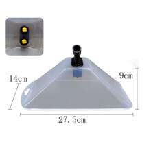 1个农业电动喷雾器透明防风罩喷雾器喷嘴大扇形雾化器喷雾器灌溉用品