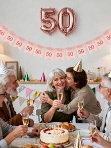 "Girls Just Wanna Have Fun" - Trang trí tiệc sinh nhật bé gái màu vàng hồng. "Girls Just Wanna Have One" - Biểu ngữ Chúc mừng sinh nhật, Trang trí tiệc sinh nhật màu vàng hồng. - Nhiều màu - Xem 6