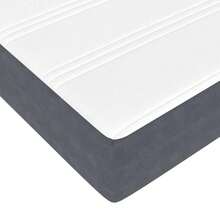 vidaXL Boxspringbett Mit Matratze, Dunkelgrau, 180 X 200 Cm, Samt - Grigio - Visualizzare 10