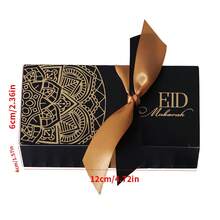 10 hộp quà tặng EID Mubarak kẹo sô cô la bao bì túi trang trí Ramadan 2025 đồ dùng tiệc Hồi giáo Hồi giáo Ramadan Kareem quà tặng trang trí tiệc - Hộp hình chữ nhật - Xem 8
