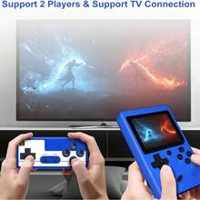 迷你掌上马卡龙游戏机，400合1复古游戏机，8位2.4英寸彩色液晶显示屏