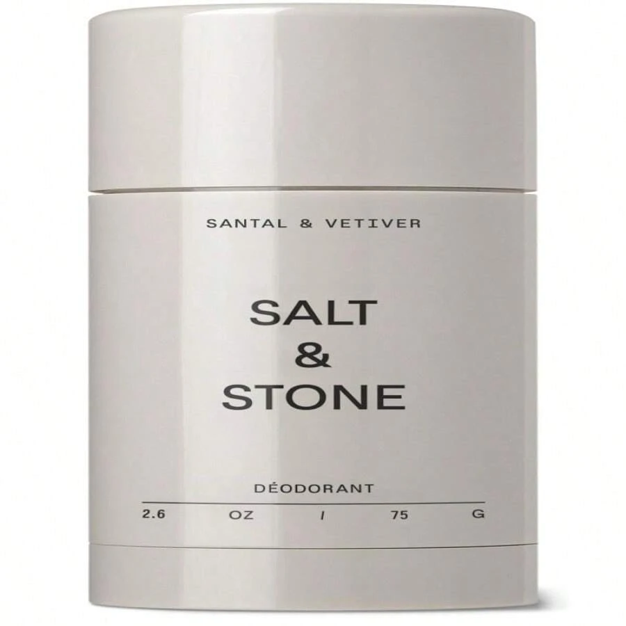 SALT &Amp; STONE Aluminum Free Deodorant | Extra Strength 48 Hour Protection For Women &Amp; Men | Made With Seaweed Extracts, Niacinamide &Amp; Prebiotics (Santal &Amp; Vetiver) - ColorF - 查看 1