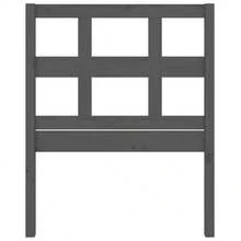 vidaXL Kopfteil Grau 95,5x4x100 Cm Massivholz Kiefer - Grey - View 4