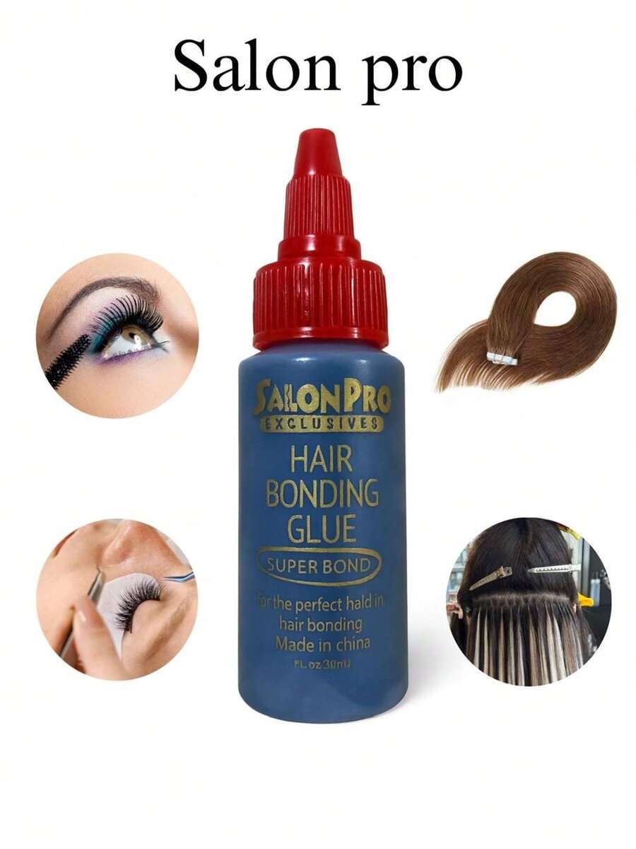 Pegamento Latex Salon Pro Extensiones Naturales Adhesivo Pestañas de Punto Pegamento Profesional para pestañas de grupo pontelas tu misma Adhesivo Salon Pro Secado Rapido Color Negro Resistente Al Agua Y Sudor 30 ml - Negro - Ver 1